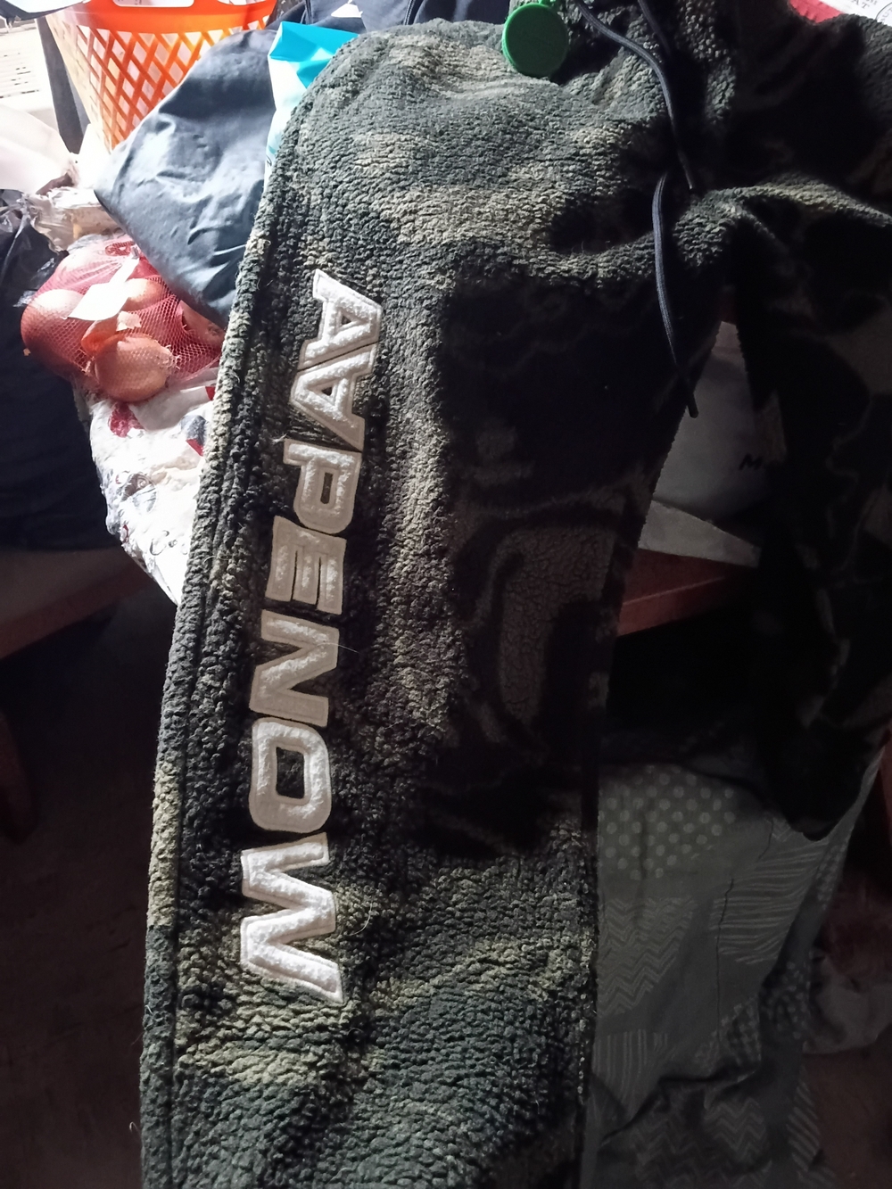 10.Deep Olive Green Sherpa Fleece Jacket with Green Tag Charm